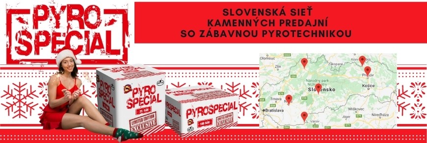PYRO Special - kamenné predajne pyrotechniky